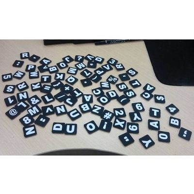 Impressão personalizada letras do alfabeto gancho de nylon