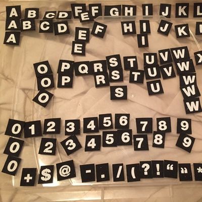 Impressão personalizada letras do alfabeto gancho de nylon