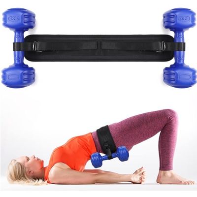 Almofada de cinto para treino de quadril ajustável de 2 polegadas de largura para halteres - Impressão personalizada aceita