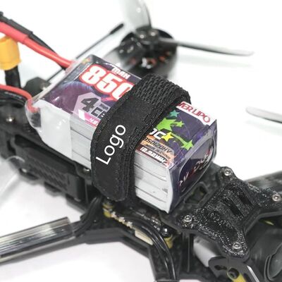 Cintos de gancho e laço ajustáveis com suporte de silicone antiderrapante para montagem de bateria segura e proteção eletrônica