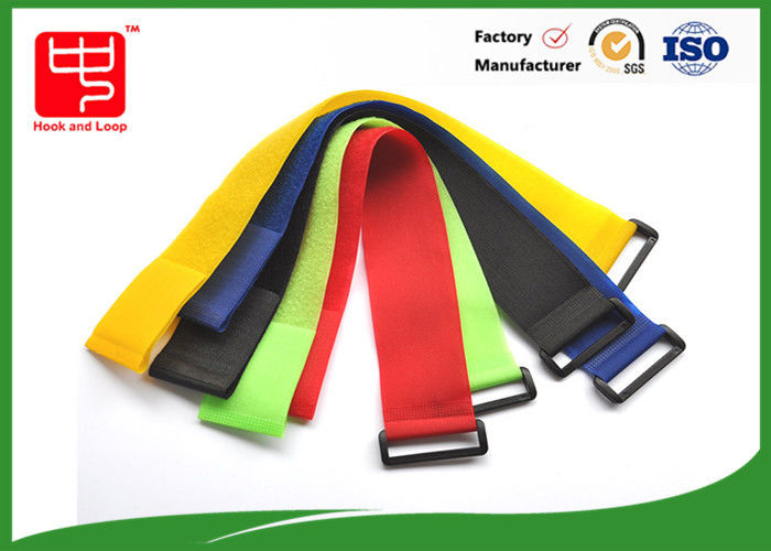 Logo Printing Loop And Hook feito sob encomenda prende com correias o uso amarelo da cor para cancelar a confusão