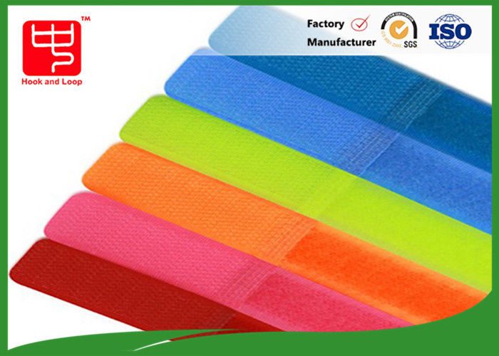 O costume colorido imprimiu cintas plásticas de velcro/correias reusáveis de velcro rola para o fio do usb arrumado