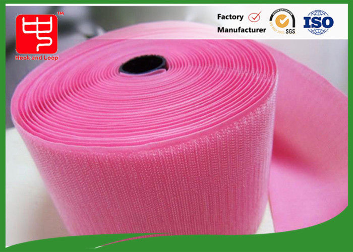 Luz larga do nylon do gancho da cor feita sob encomenda &amp; da fita 100% da asseguração do laço - cor-de-rosa