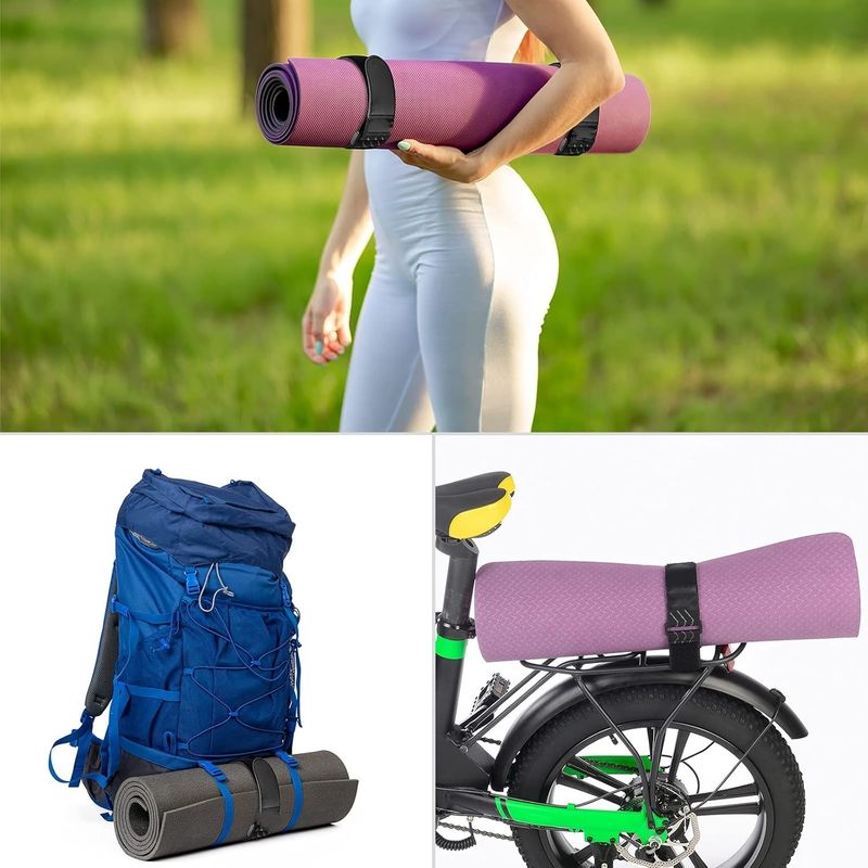 Cintos de ligação de ganchos e laços multiuso para mangueiras, cordões, bicicletas, bagagens, acampamentos, colchões de ioga