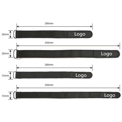 Cintos de gancho e laço ajustáveis com suporte de silicone antiderrapante para montagem de bateria segura e proteção eletrônica